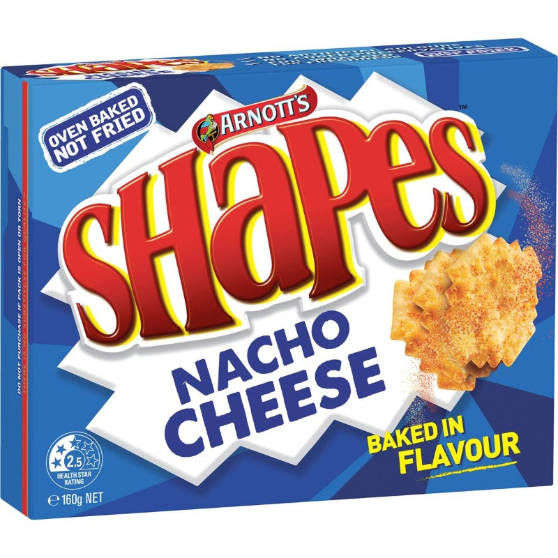 Arnotts Shapes Nacho Cheese 160g