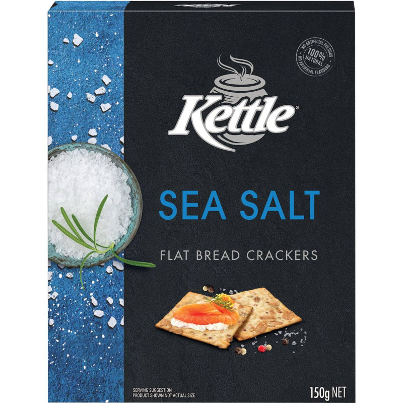 Kettle Sea Salt Flat Bread Crackers 150g