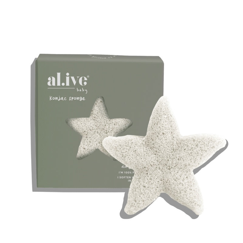 Al.ive Body Baby Konjac Sponge White