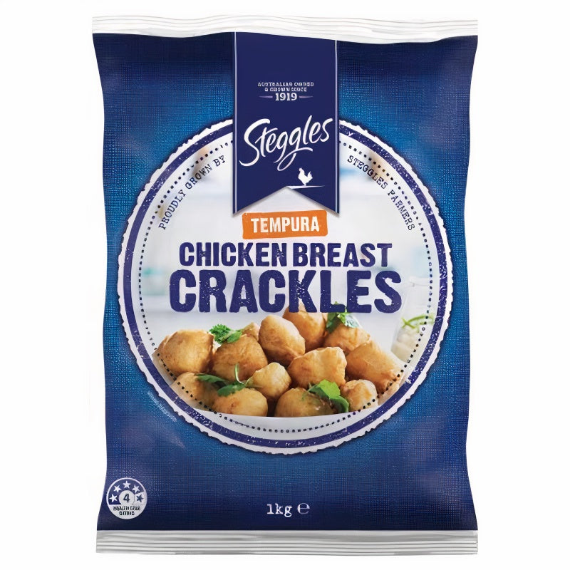 Steggles Chicken Breast Crackles Tempura 1kg