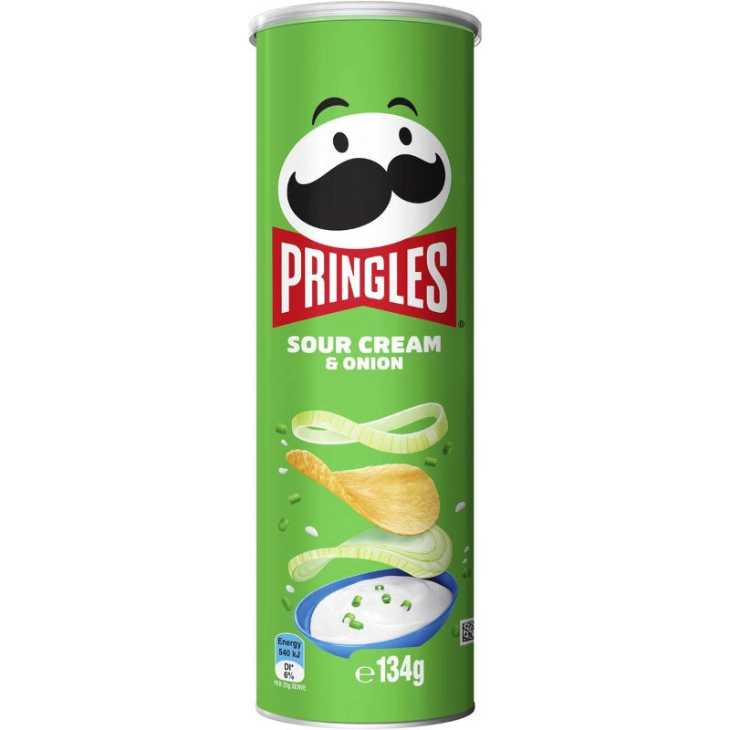 Pringles Sour Cream & Onion Potato Chips 134g