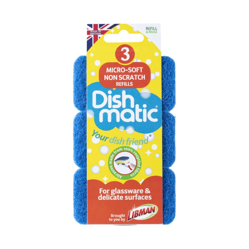 Dishmatic Micro- Soft Refills 3 Pack