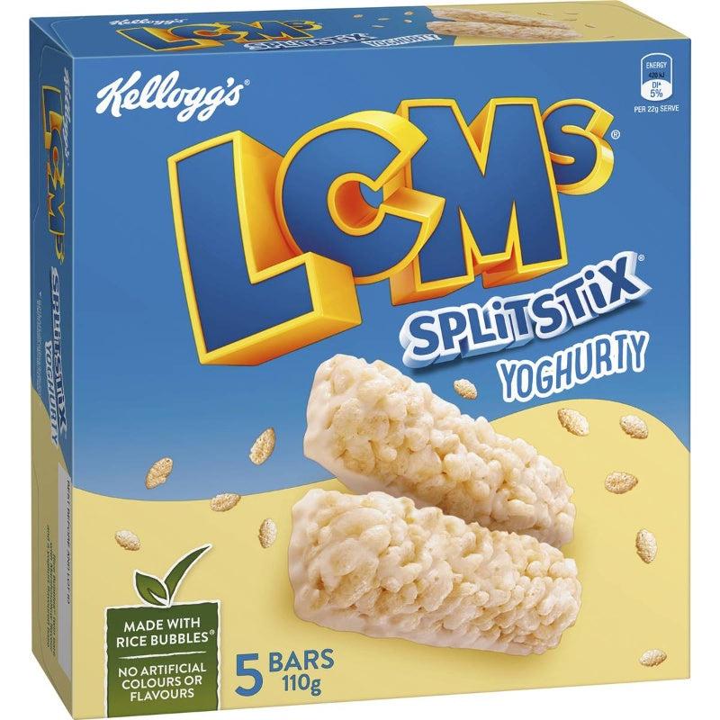 Kellogg's Lcms Split Stix Yoghurty Bars 5 Pack