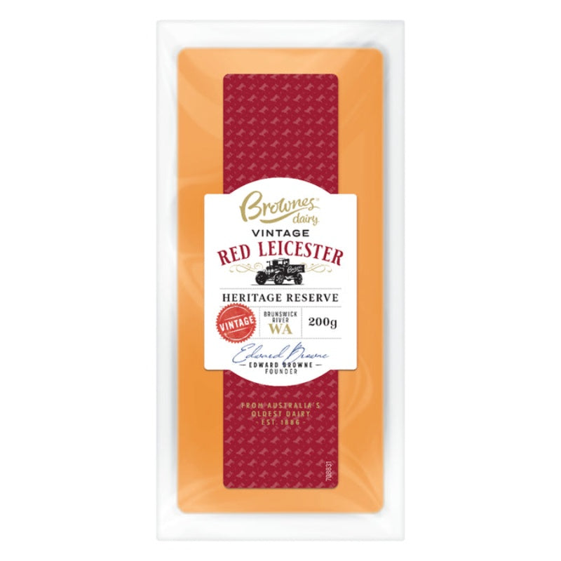 Brownes Red Leicester Cheese 200g