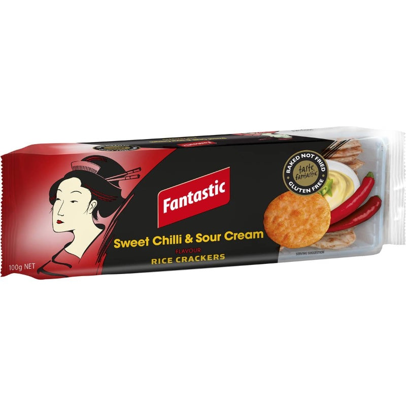 Fantastic Sweet Chilli and Sour Cream Rice Cracker 100g