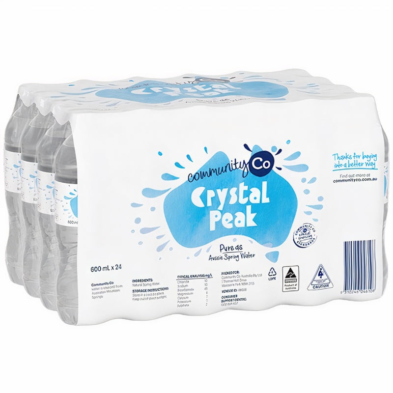 Community Co Spring Water 24 x 600ml