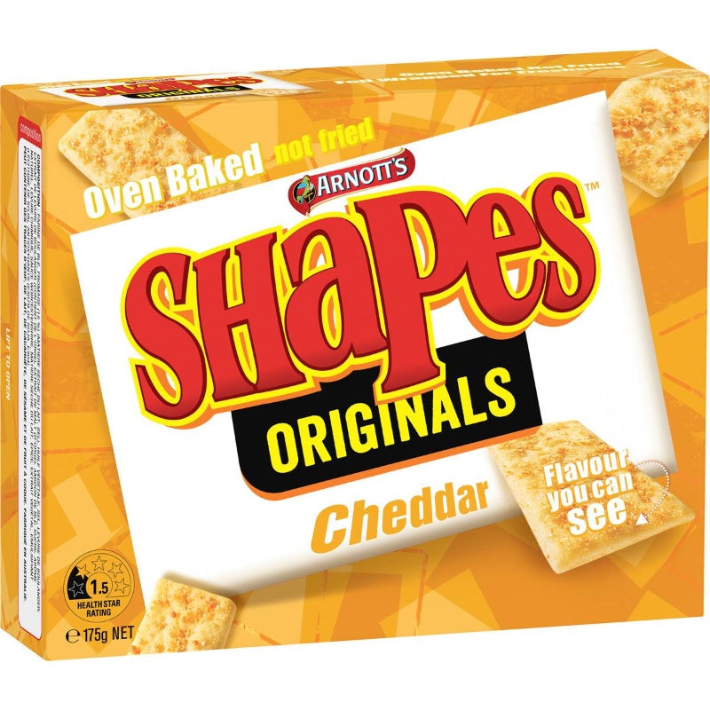 Arnotts Shapes Cheddar 175g