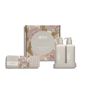 Al.ive A Moment To Bloom Kitchen Duo & Waffle Towel Gift Set