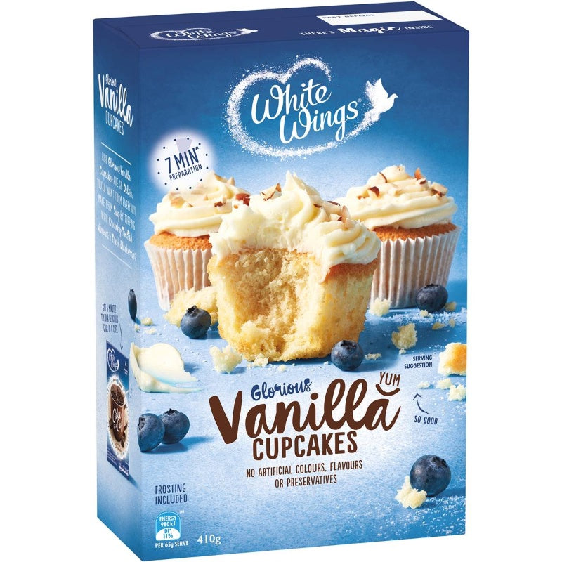 White Wings Vanilla Cupcake 410g