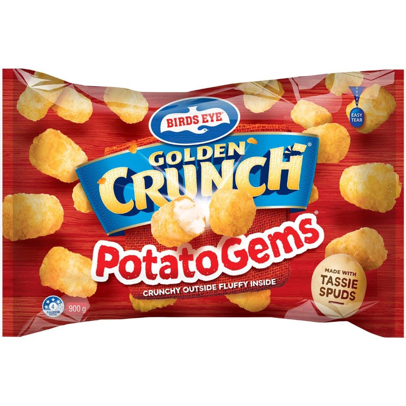 Birds Eye Potato Gems Golden Crunch 900g