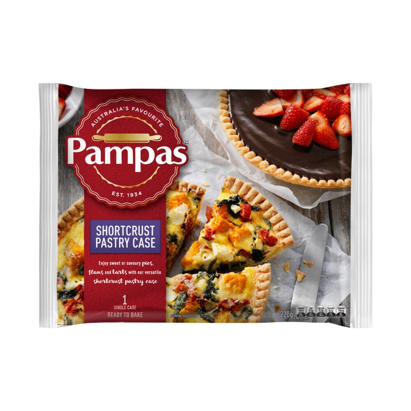 Pampas Frozen Shortcrust Pastry Case 220g