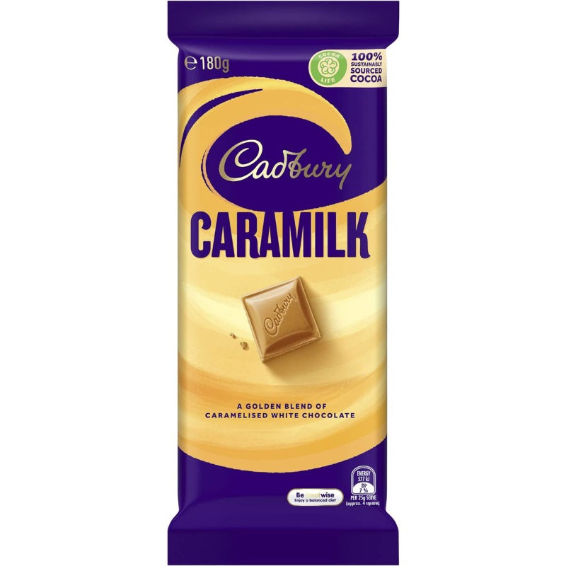 Cadbury Caramilk Block Chocolate 180g