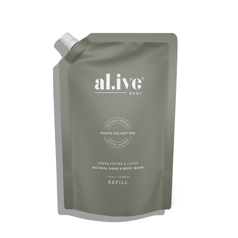 Al.ive Body Green Pepper & Lotus Wash Refill