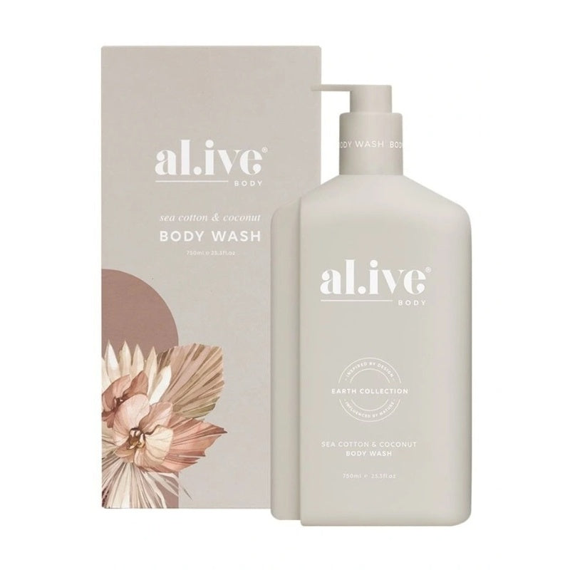 Al.ive Body Sea Cotton & Coconut Body Wash 750ml