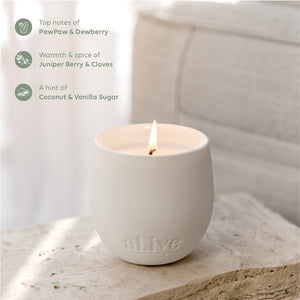 Al.ive Body Sweet Dewberry & Clove Soy Candle