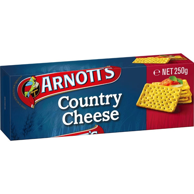 Arnotts Crackers Country Cheese 250g