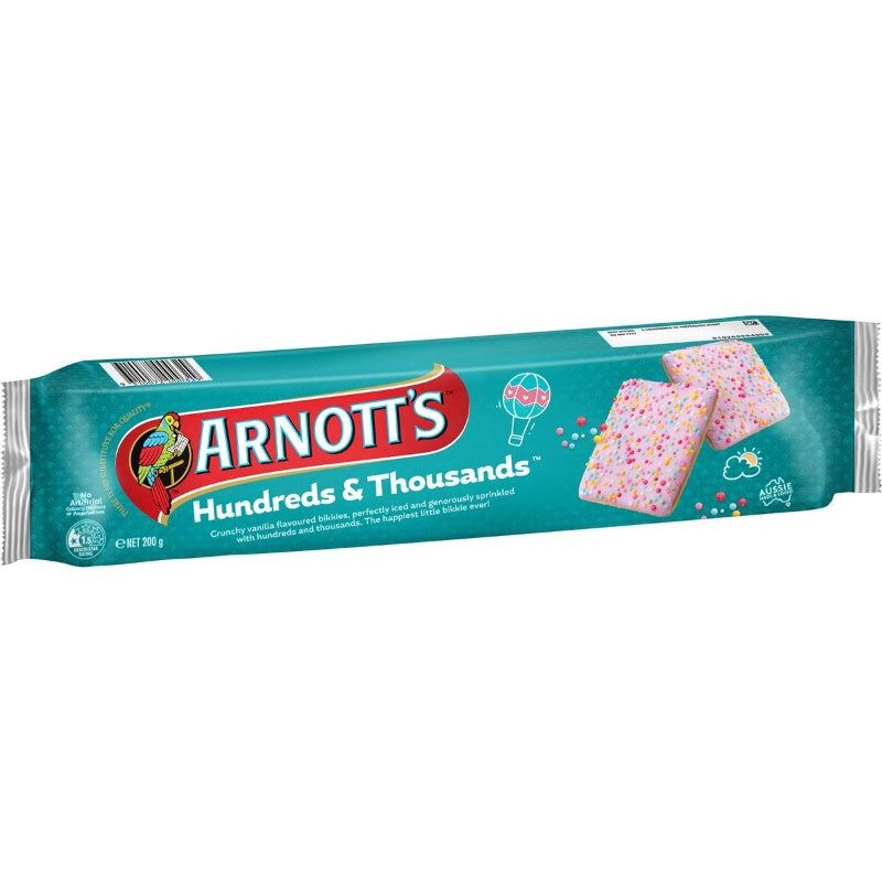 Arnotts Hundreds & Thousands Biscuits 200g