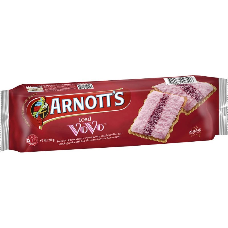 Arnotts Iced Vovo Biscuits 210g