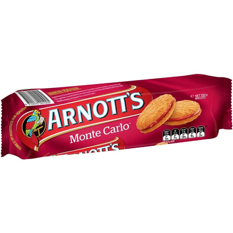 Arnotts Monte Carlo 250g