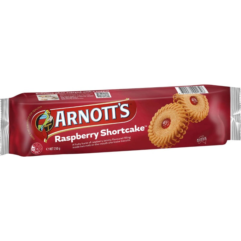 Arnotts Raspberry Shortcake Biscuits 250g