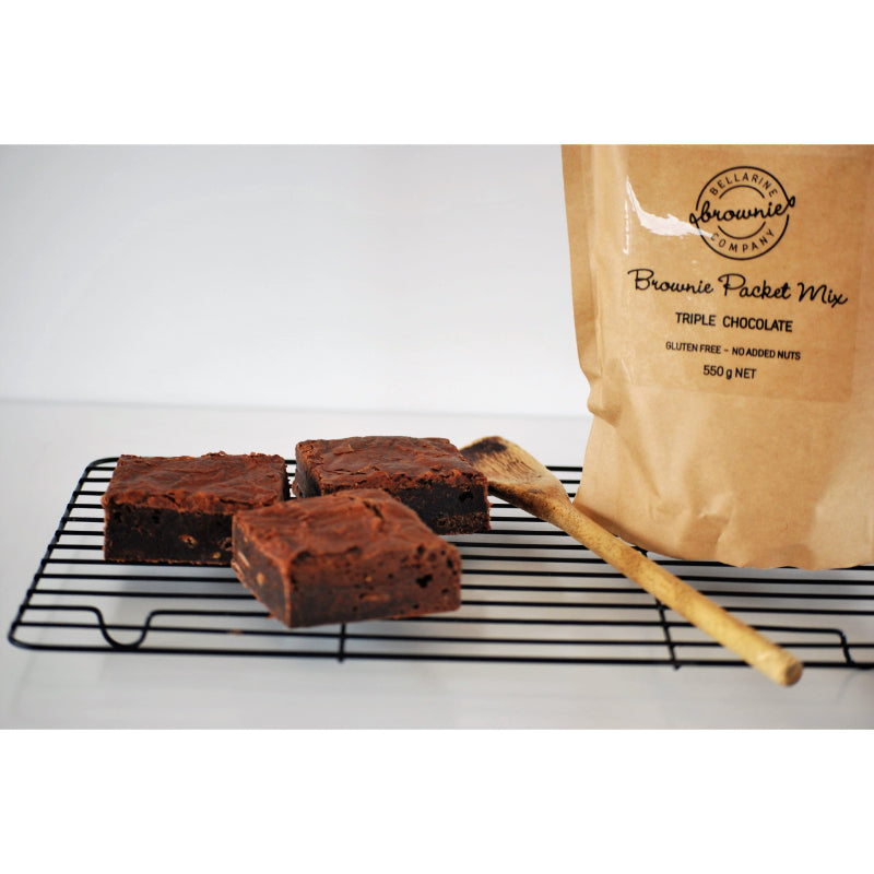 Bellarine Brownie Packet Mix Triple Choc 550g