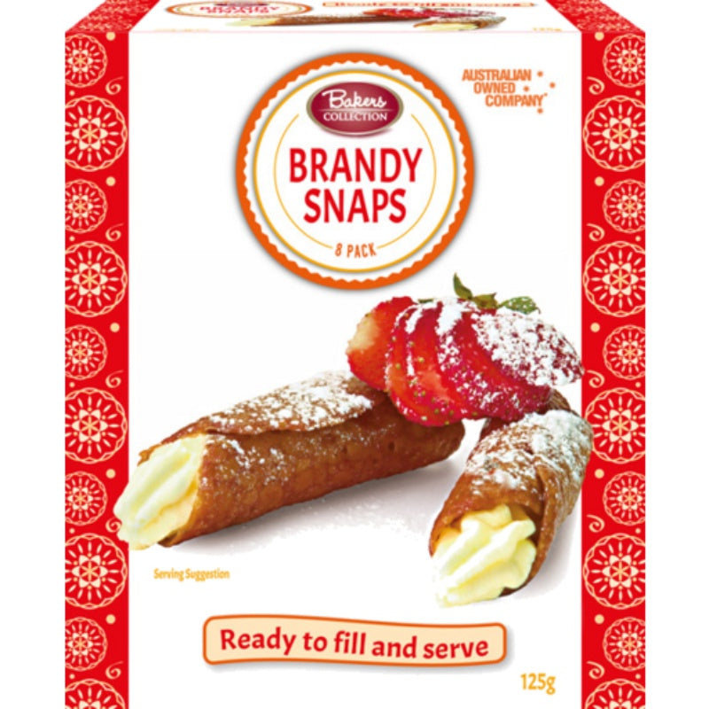 Bakers Collection Brandy Snaps 125g 8pk