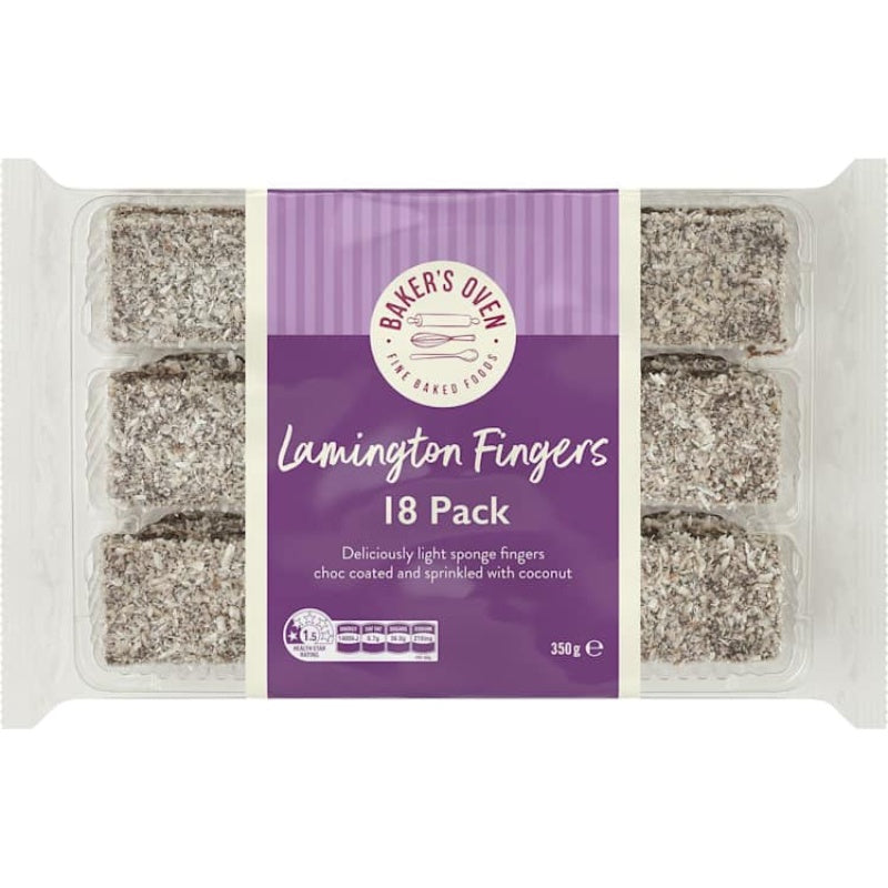 Bakers Oven Lamington Fingers 350g