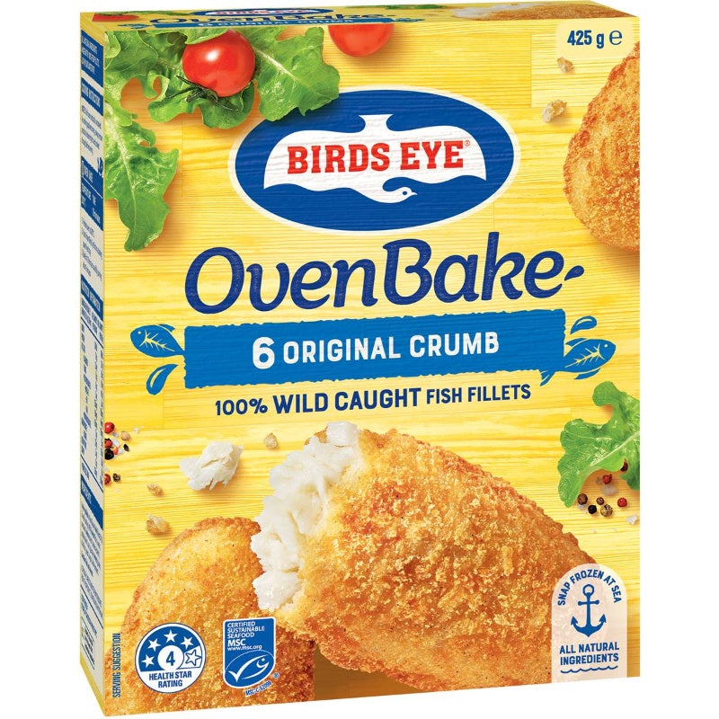 Birds Eye Oven Bake Fish Original Crumb 425g