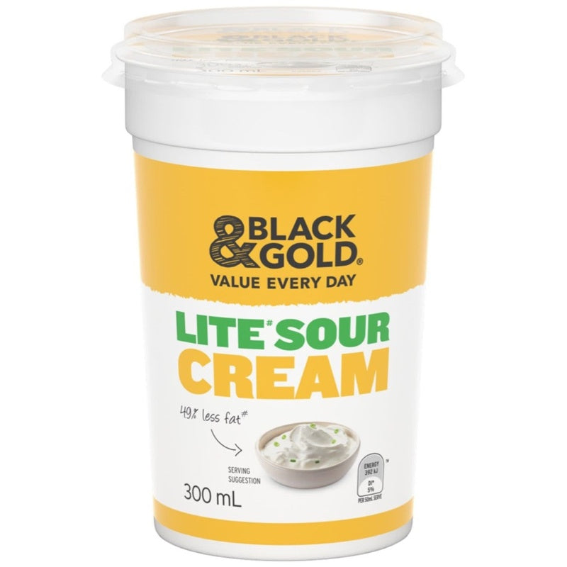 Black & Gold Lite Sour Cream 300ml