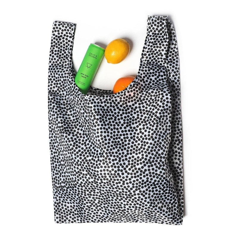 Black & White Spots - Foldable Shopping Bag