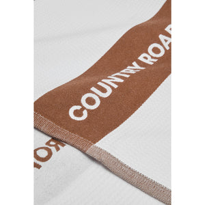 CR Logo Australian Cotton Tea Towel - Chestnut