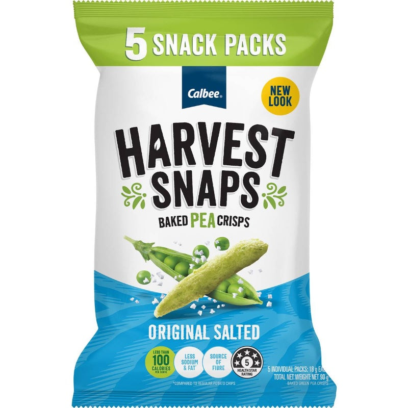 Calbee Harvest Snaps Original Salted 5 Pack