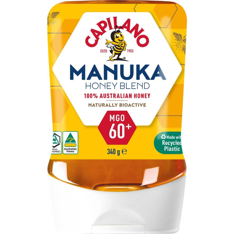 Capilano Mgo 60+ Manuka Honey Active Manuka Mgo60+ Squeeze 340g