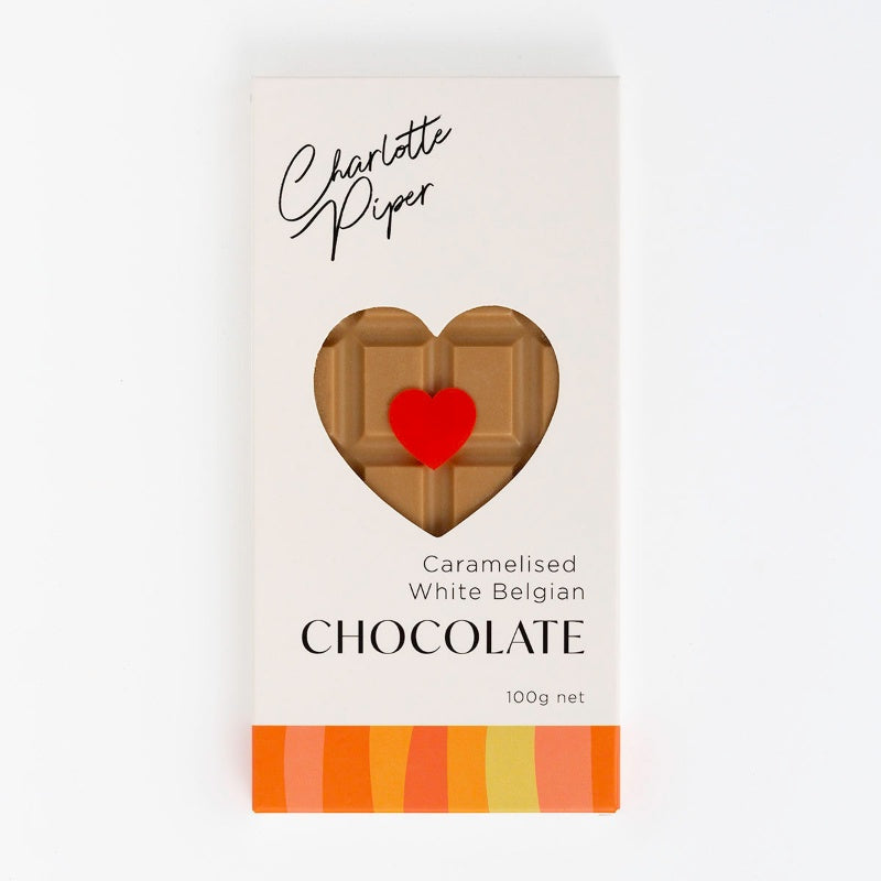 Charlotte Piper Caramelised White Belgian Chocolate Bar 100g