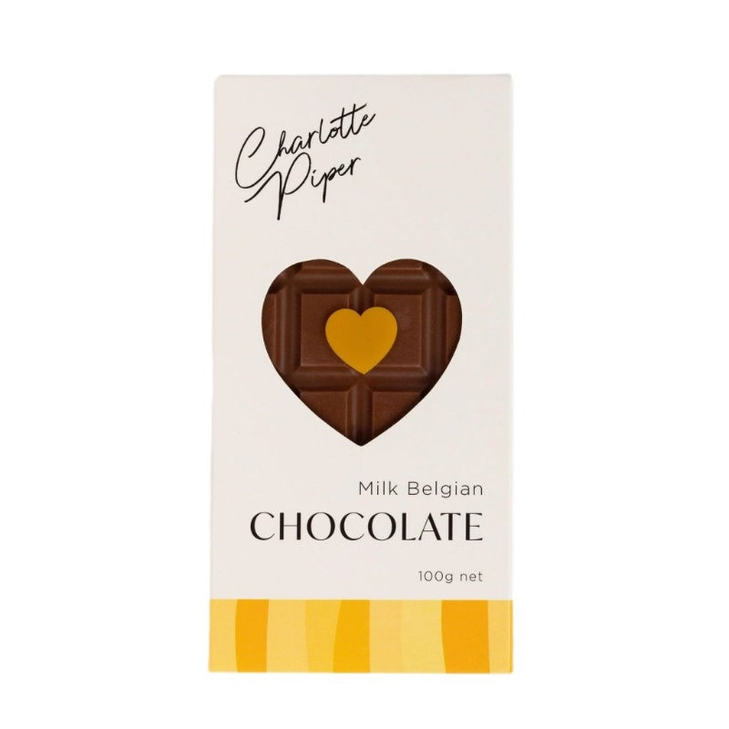 Charlotte Piper Milk Belgian Chocolate Bar 100g