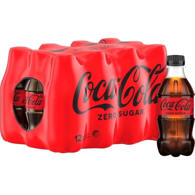 Coca Cola Zero Sugar Mini Bottles 300ml 12pk