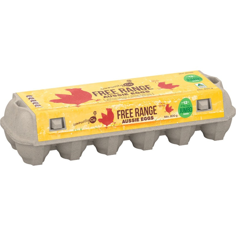 Community Co Free Range Eggs Jumbo 800g 12pk