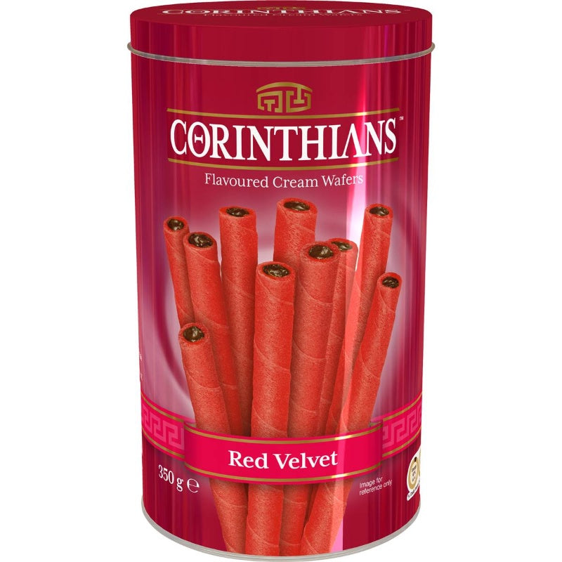 Corinthians Cream Wafers Red Velvet 350g