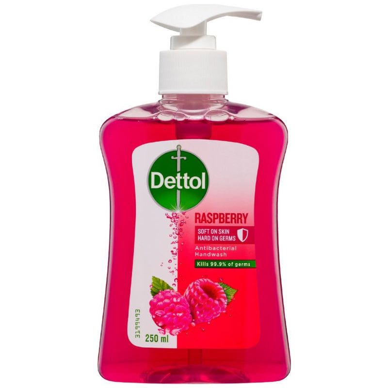 Dettol Antibacterial Liquid Hand Wash Pump Raspberry 250ml