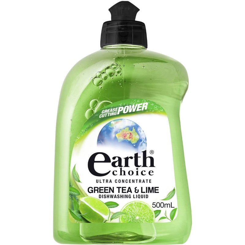 Earth Choice Green Tea & Lime Dishwashing Liquid Concentrate 500ml