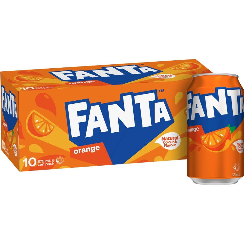 Fanta Orange Cans 375ml 10pk