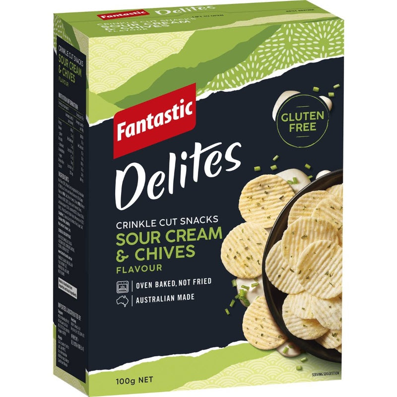 Fantastic Delites Sour Cream and Chives 100g