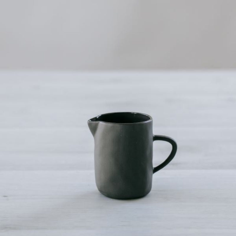 Flax Milk Jug 7cm - Charcoal