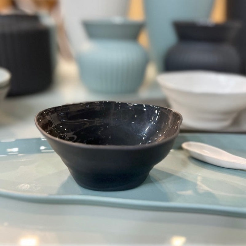 Flax Serve Bowl 4.5cm - Charcoal