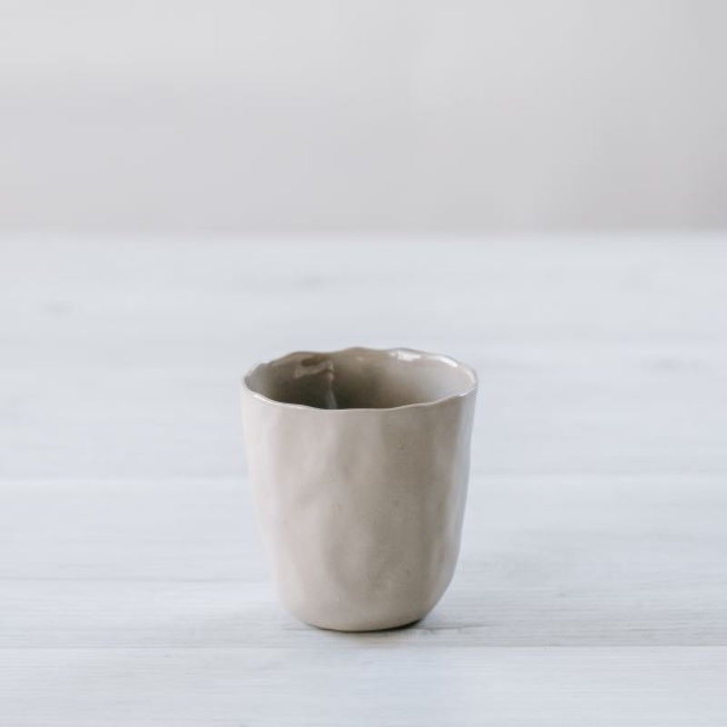 Flax Short Cup 7.5cm - Grey