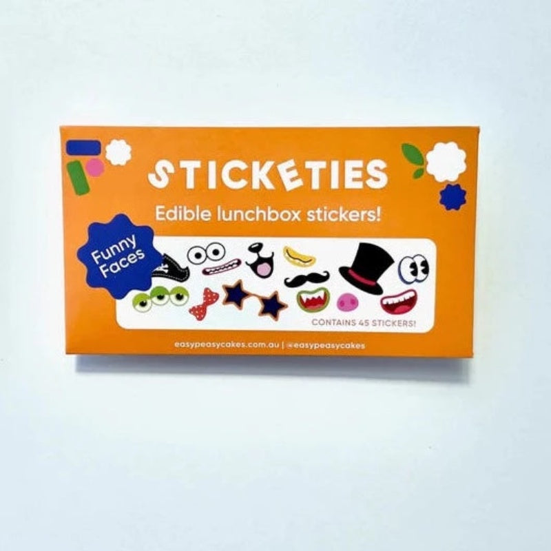 Funny Face Stickers - Edible Lunchbox Stickers