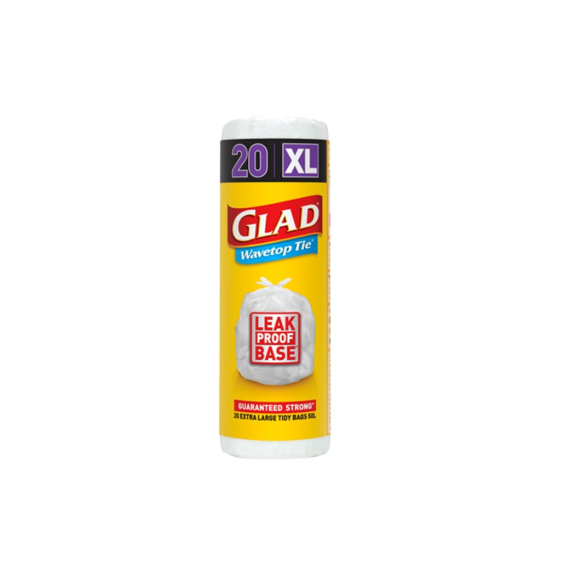 GLAD Kitchen Tidy Bag W/TOP XLRG 50L 20pk