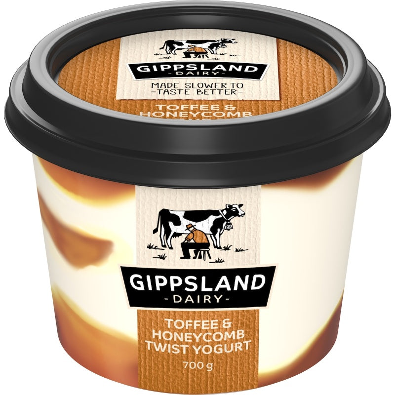 Gippsland Dairy Yogurt Toffee & Honeycomb 700g
