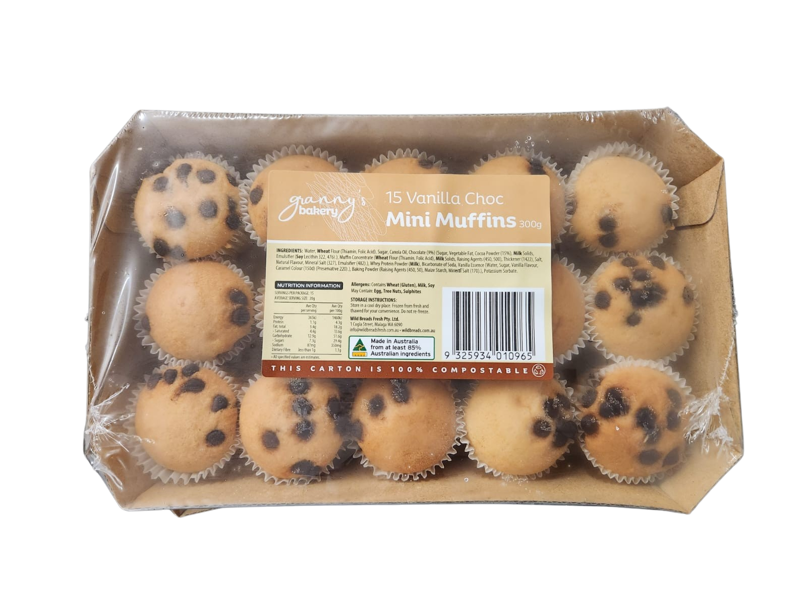 Grannys Mini Muffins Vanilla Chocolate 300g