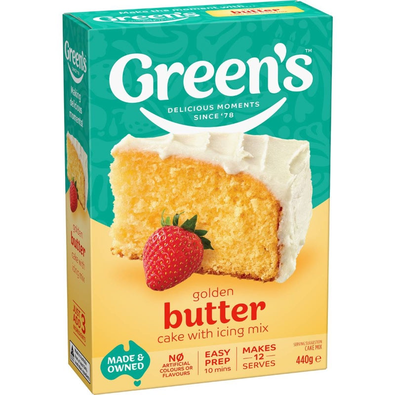 Greens Cake Mix Traditional Golden Butter 440g